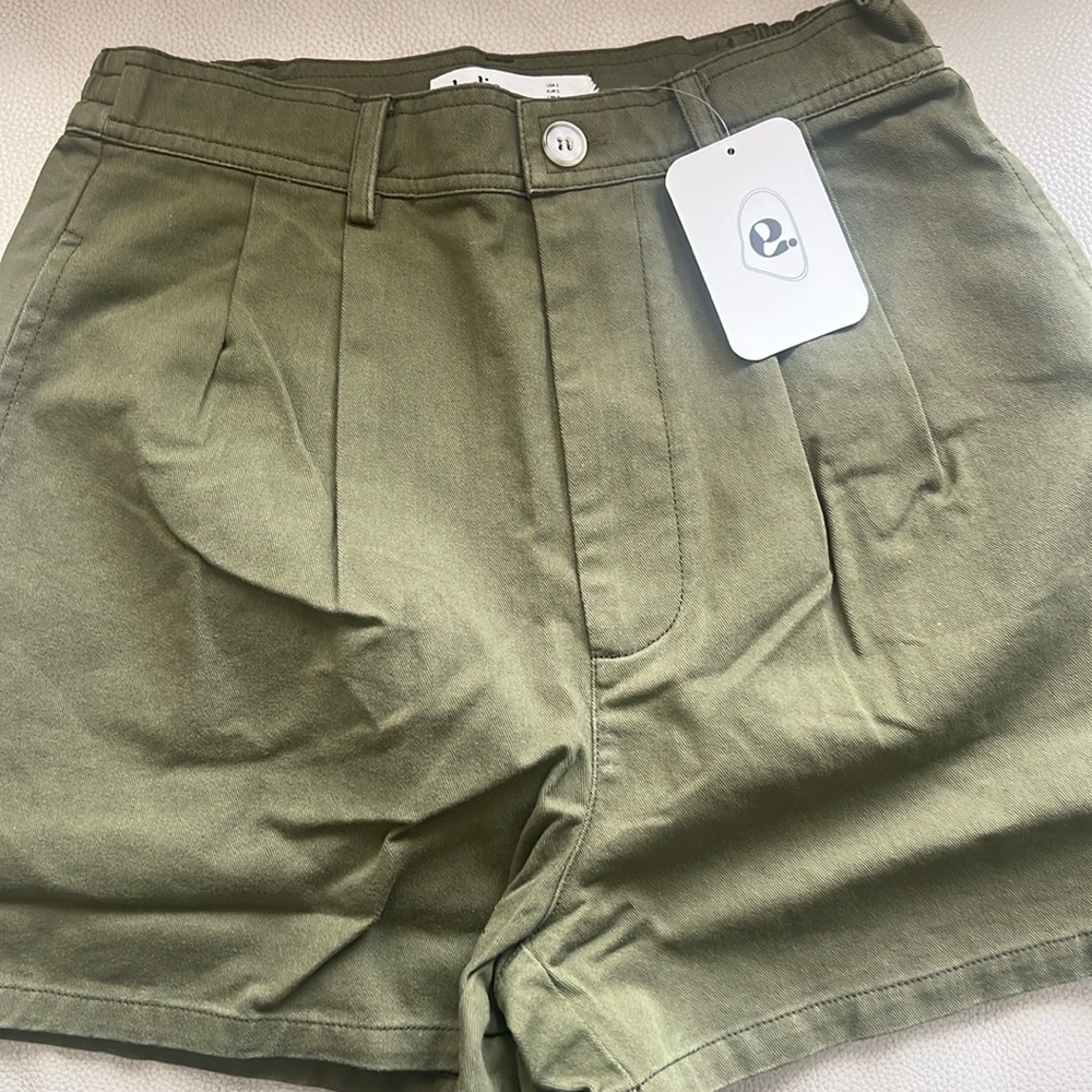 New Elodie Shorts Olive High Rise Women’s Size M